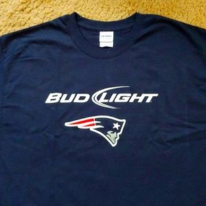 Patriots. Bud light t-shirt